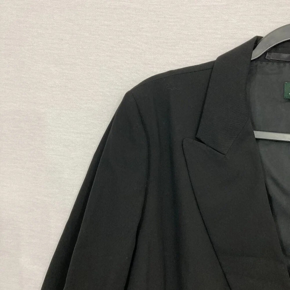 J. Crew Women's Black Wool Blend Long Line Jacket Blazer size 14 Office Career - Picture 3 of 10